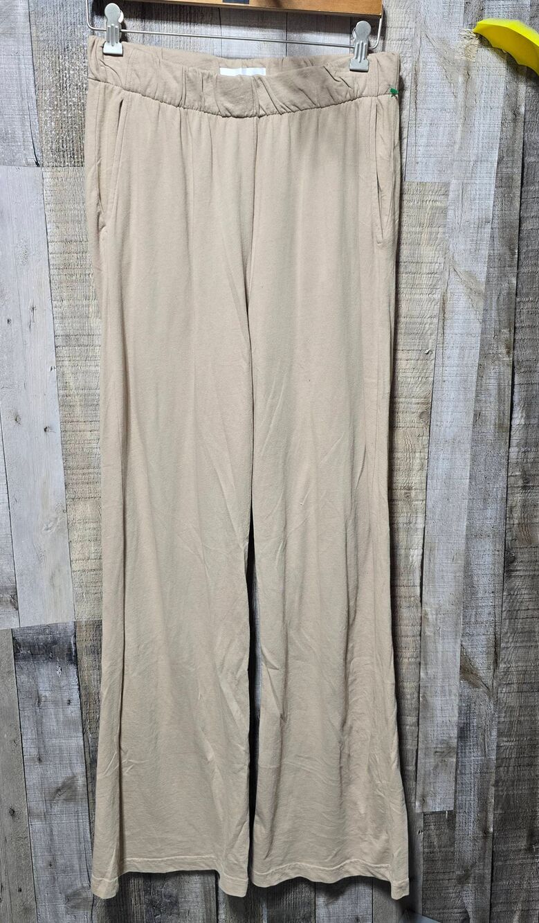 Talentless Beige French Terry Wide Leg Sweatpants Large Athleisure Comfy Neutral